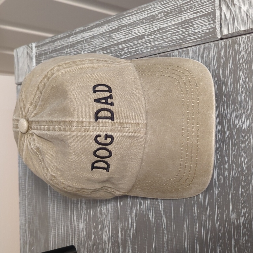 NWT "Dog Dad" Textured Cotton Hat